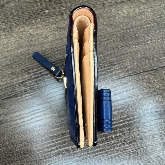 Kate Spade Ostrich Embossed Compact Wallet - Picture 4 of 7